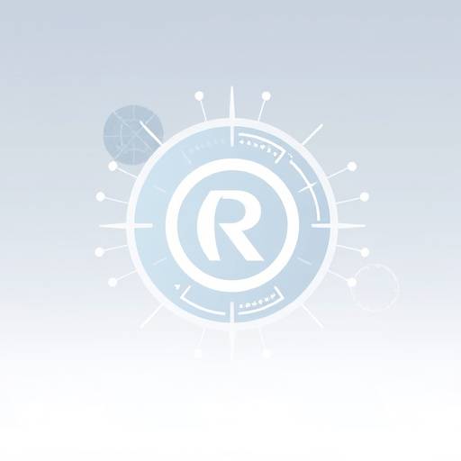Repr√©sentation abstraite de droits de propri√©t√© intellectuelle avec des symboles de copyright.